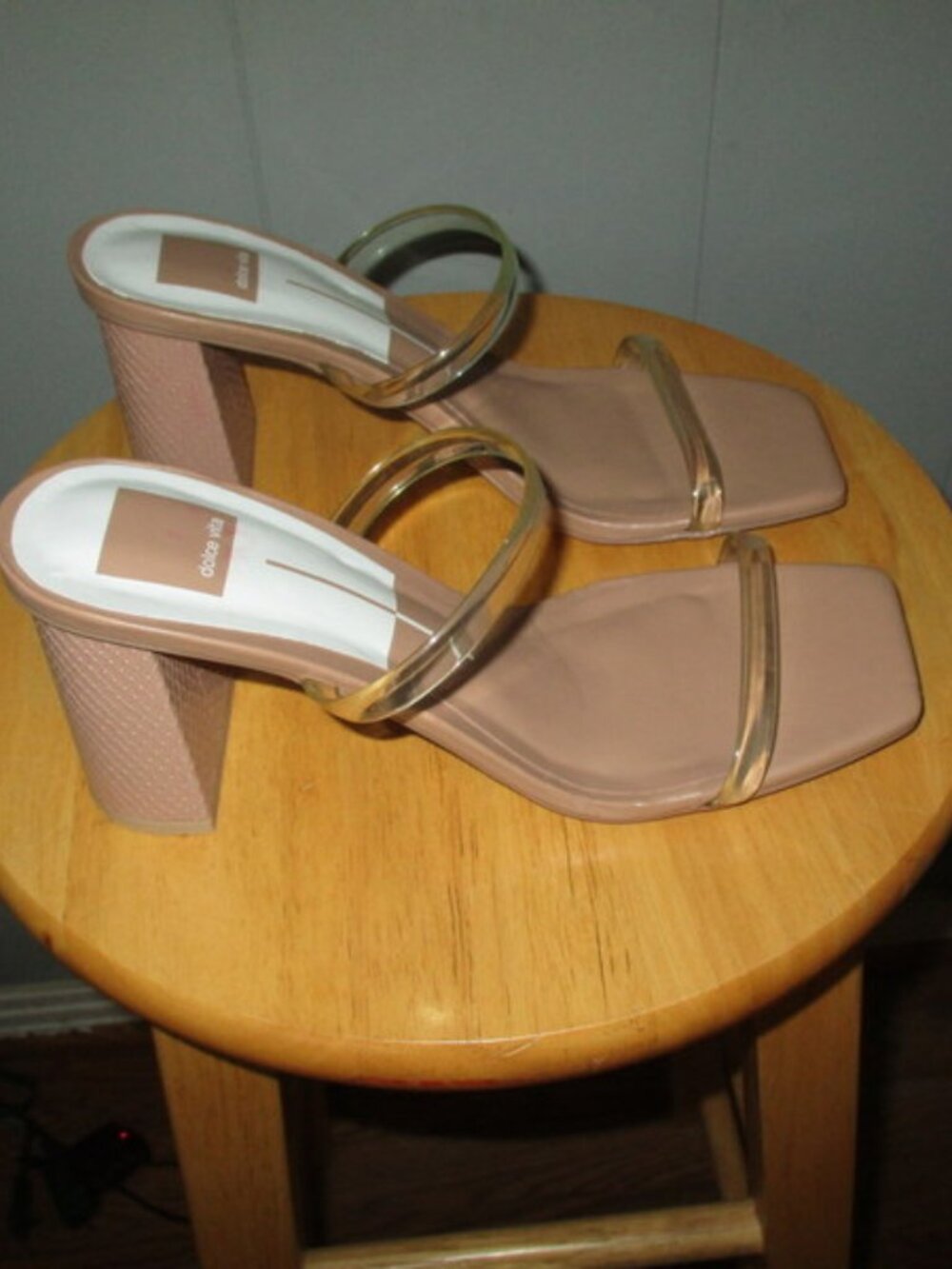 DOLCE VITA Playa Crystal Vinyl Sandals NWT